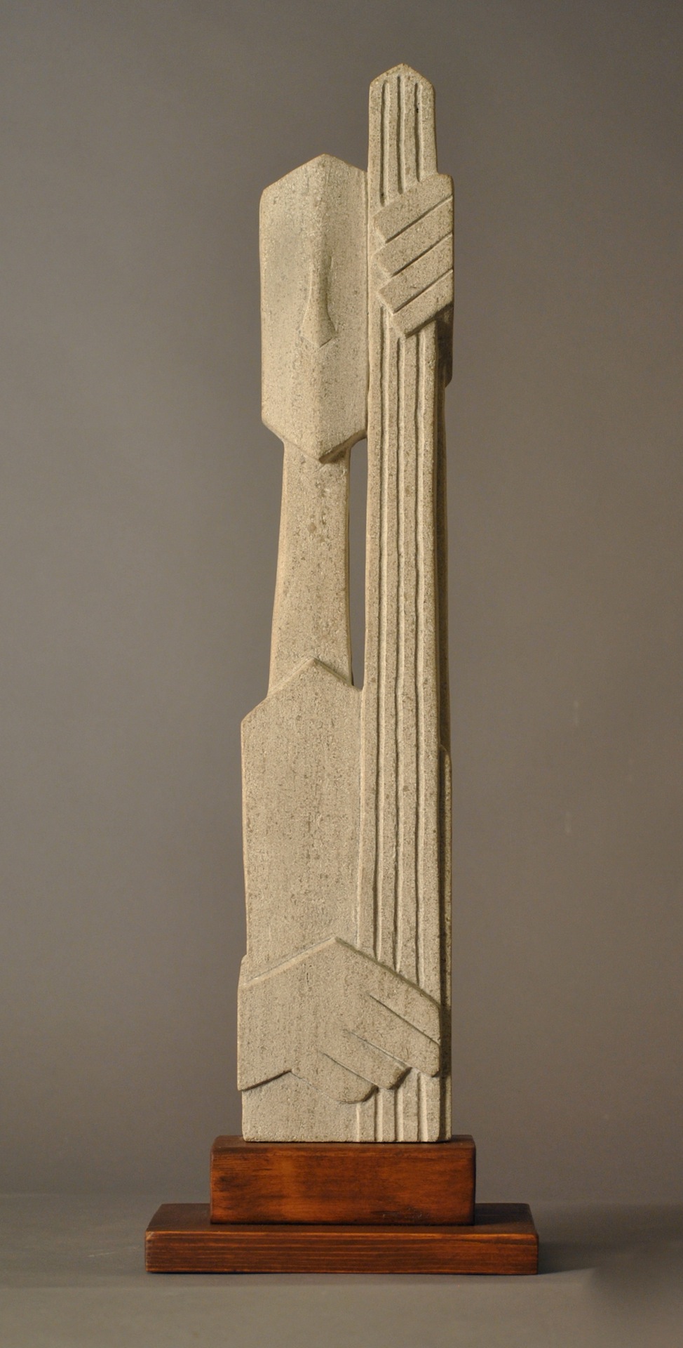 Guitarchitecture, a limestone sculpture by John Leon